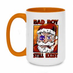 Чашка двухцветная 420ml Bad Santa - PrintSalon