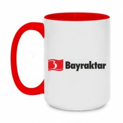 Кружка двоколірна 420ml Bayraktar Logo - PrintSalon