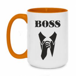 Чашка двухцветная 420ml Boss Costume - PrintSalon