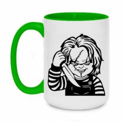 Чашка двокольорова велика Чакі - PrintSalon