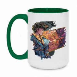 Чашка двухцветная 420ml Cowboy Bebop abstraction - PrintSalon