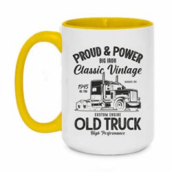 Чашка двухцветная 420ml Custom old truck - PrintSalon