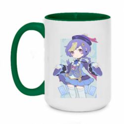 Чашка двухцветная 420ml Cute Qiqi - PrintSalon