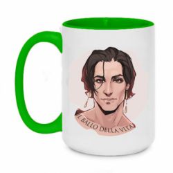 Чашка двухцветная 420ml Damiano David  portrait - PrintSalon