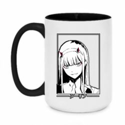 Чашка двокольорова велика Darling in the franxx. - PrintSalon