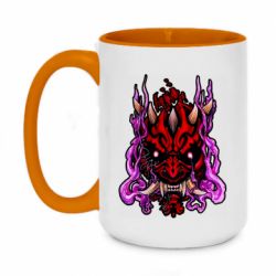 Чашка двухцветная 420ml Darth Maul Japanese mask - PrintSalon
