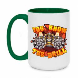 Чашка двухцветная 420ml Deep Rock Galactic You know The drill - PrintSalon
