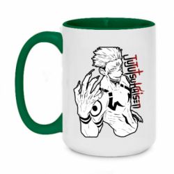 Чашка двухцветная 420ml Demon Sukuna art