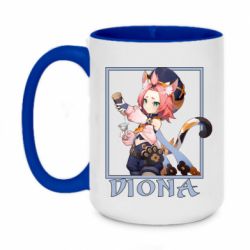 Чашка двухцветная 420ml Diona Genshin Impact - PrintSalon