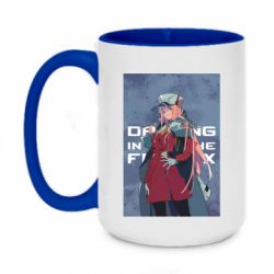 Чашка двухцветная 420ml DITF Zero Two Art - PrintSalon