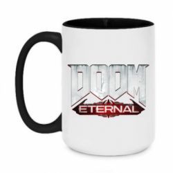 Чашка двокольорова велика Doom Eternal logo - PrintSalon