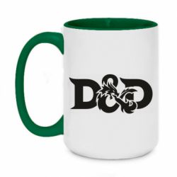 Чашка двухцветная 420ml Dungeons s Dragons logo - PrintSalon