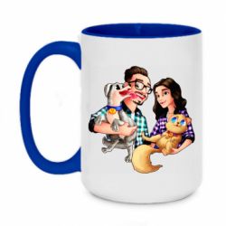 Чашка двухцветная 420ml Edison Family - PrintSalon