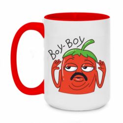 Чашка двухцветная 420ml Эдисон Перец Воу-Воу - PrintSalon