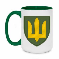 Чашка двокольорова велика Емблема сухопутних військ України ЗСУ - PrintSalon