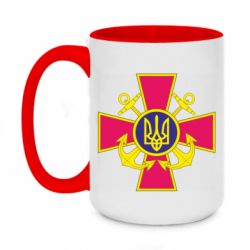 Кружка двухцветная 420ml Эмблема ВМСУ - PrintSalon