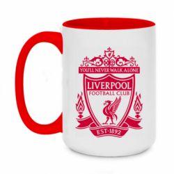 Чашка двухцветная 420ml FC Liverpool Logo - PrintSalon