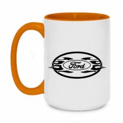 Чашка двухцветная 420ml Fire ford - PrintSalon