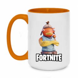 Чашка двухцветная 420ml Fishstick Fortnite - PrintSalon