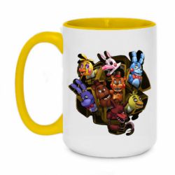 Чашка двокольорова велика Five Nights At Freddy's monsters-PrintSalon Чашка двокольорова велика Five Nights At Freddy's monsters
