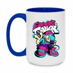 Чашка двухцветная 420ml FnF Boy And Logo