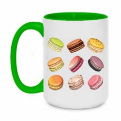 Чашка двухцветная 420ml Французский макарун - PrintSalon