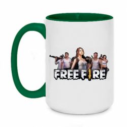Чашка двокольорова велика Free Fire Team - PrintSalon