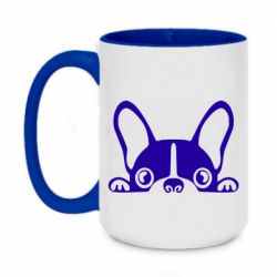 Чашка двухцветная 420ml French Bulldog Puppy