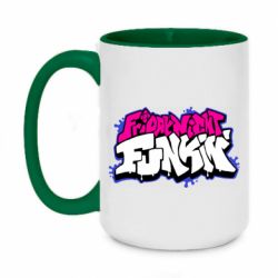 Чашка двухцветная 420ml Friday Night Funkin Logo - PrintSalon