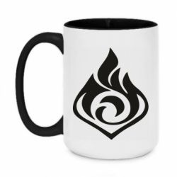 Чашка двухцветная 420ml Genshin Impact Pyro - PrintSalon
