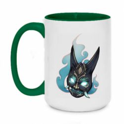 Чашка двухцветная 420ml Genshin Impact Xiao's mask - PrintSalon