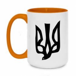 Кружка двоколірна 420ml Герб миру - PrintSalon