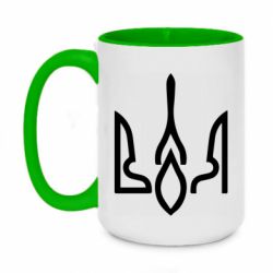 Кружка двоколірна 420ml Герб воля - PrintSalon