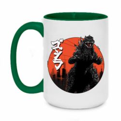 Чашка двокольорова велика Годзила Арт - PrintSalon