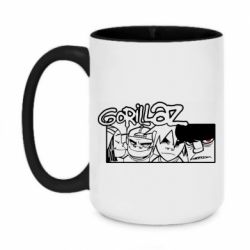 Чашка двокольорова велика Gorillaz group - PrintSalon