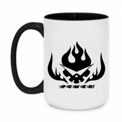 Чашка двухцветная 420ml Gurren power! - PrintSalon