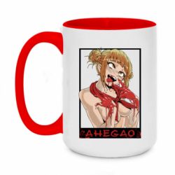 Чашка двокольорова велика Хіміко ахегао - PrintSalon