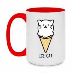 Чашка двухцветная 420ml Ice Cat - PrintSalon