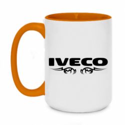 Чашка двухцветная 420ml Iveco Logo Art - PrintSalon