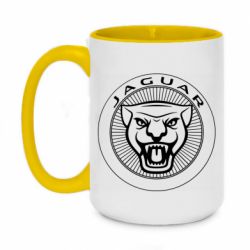 Чашка двухцветная 420ml Jaguar Logo - PrintSalon