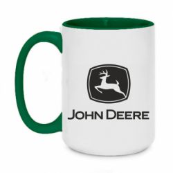 Чашка двокольорова велика John Deere color logo - PrintSalon