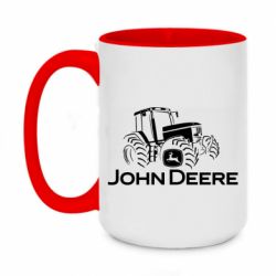 Чашка двокольорова велика John Deere Logo, Tractor - PrintSalon