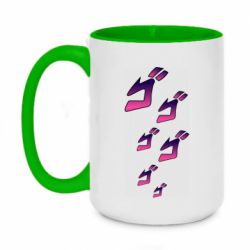 Чашка двухцветная 420ml jojo hieroglyphs