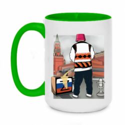 Чашка двухцветная 420ml Калуш и рашка - PrintSalon