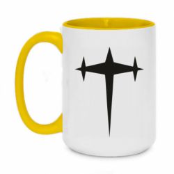Чашка двокольорова велика Kill la Kill Three-Star Uniform Logo