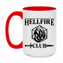 Чашка двухцветная 420ml Клуб Адского Огня - PrintSalon