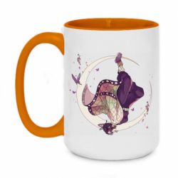 Чашка двухцветная 420ml Kochou Shinobu аnime Demon Slayer