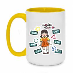 Чашка двокольорова велика Красный свет зеленый свет - PrintSalon