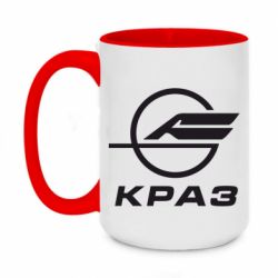 Чашка двухцветная 420ml КРаЗ лого - PrintSalon