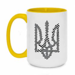 Чашка двокольорова велика Креативний герб України. - PrintSalon